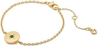 Kate Spade New York The Color Spark Collection Green Positivity Womens Bracelet Womens Bracelet Green/Gold, Brass/Cubic Zirconia