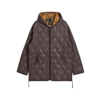 TAION Taion - Military M65 Liner W-Zip Donsjack - unisex - Sport - Bruin - Maat: XS Katoen