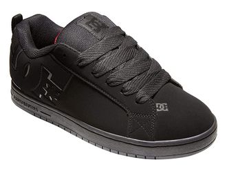 DC Court Graffik Mens Skate Shoes Black/Red : 10.5 D - Medium, Leather
