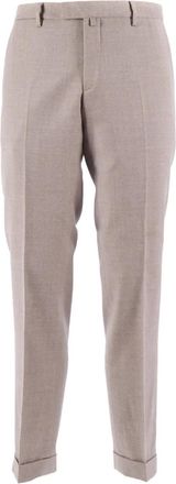 BRIGLIA 1949 cuffed trousers - Brown