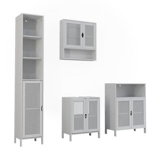 Vicco Conjunto De Muebles De Ba&ntilde;o Liora, Blanco, 4 Partes, Vicco