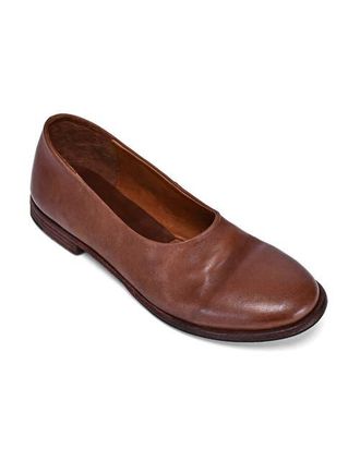 OLD TREND Heritage Genuine Leather Minimal Soft Mary Jane Flat in Coffee at Nordstrom, Size 5.5