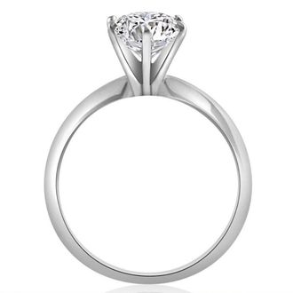 Pompeii3 2CT Platinum Pear Shape Diamond 6-Prong Solitaire Engagement Ring Lab Grown