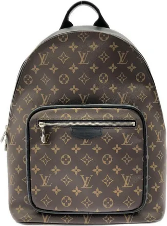 Louis Vuitton Marron Monogram Macassar Coated Canvas Backpack (Pre-Owned)