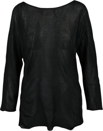 Alpha Studio Maglia Garzata - Dames - Truien - Zwart - Maat: L Viscose