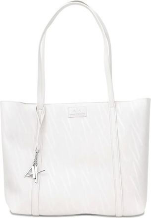 A|X Armani Exchange Draagtas met logoplakkaat - Wit