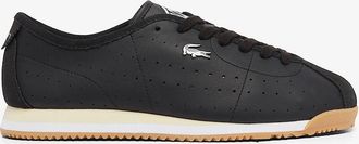 Lacoste Mens Mens Club-Low Leather Trainers - Black - Size: 10.5
