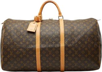 Louis Vuitton Brown Pvc Leather Boston Bag (Pre-Owned)