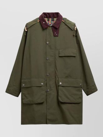 Barbour paul smith hooded casual parka jacket