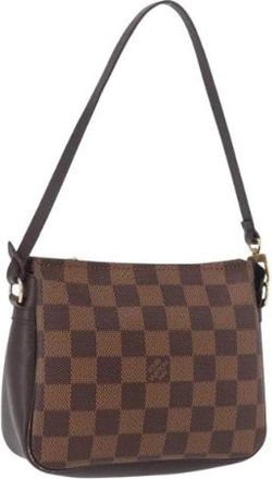 Louis Vuitton Pre-owned Vintage Pouch - Dames - Vintage Schoudertas - Bruin - ONE Size - Leer - Vintage