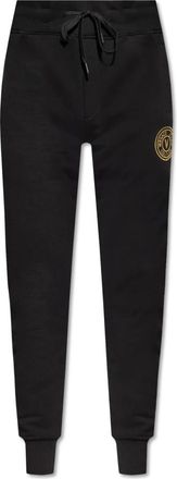 Versace Jeans Couture Trainingsbroeken met logo - Heren - Sweatpants - Zwart - L - Katoen - Broeken