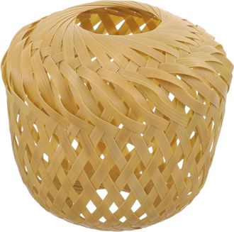OEM L&aacute;mpara De Techo/ara&ntilde;a Con Pinza De Bamb&uacute; Trenzado De 4 Hilos, Color Negro