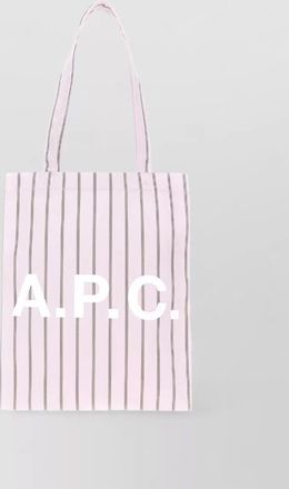 A.P.C. striped cotton tote bag