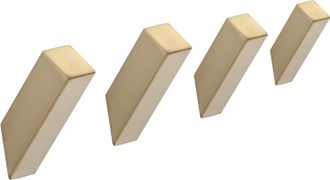 OEM Juego De 4 Ganchos Resistentes Para Toallas De Ba&ntilde;o, Con Acabado En Oro Cepillado