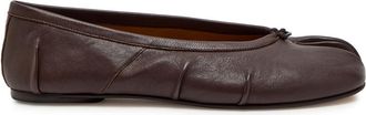 Maison Margiela Tabi Leather Ballet Flats - Brown - 38 (IT38/ UK5)