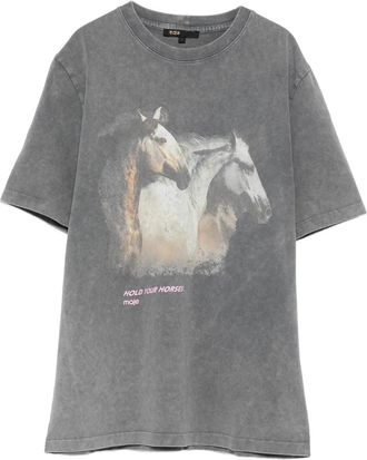 Maje T-shirt met print - Grijs