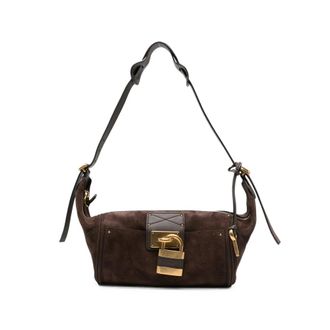Chlo&eacute; Hobo Paddington Suede Crossbody Bag