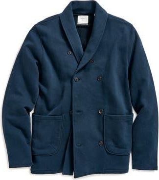 Billy Reid John Shawl Collar French Terry Jacket in Carbon Blue at Nordstrom Rack, Size X-Large