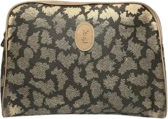 Saint Laurent Pre-owned Leren Clutch - Dames - Vintage Clutch - Veelkleurig - ONE Size - Leer - Vintage