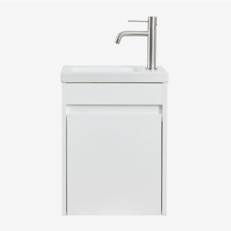 Sklum Sklum - Conjunto De Mueble De Ba&ntilde;o En Madera Con Lavabo Integrado Narek