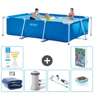 Intex Piscina Con Estructura Rectangular - 300x200x75 Cm - 7-piezas S81