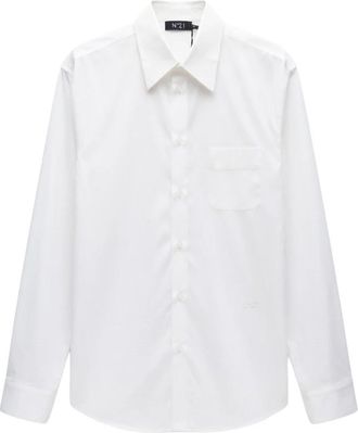 N&deg;21 Shirts - Heren - Zakelijke Overhemden - Wit - XL - Overhemden