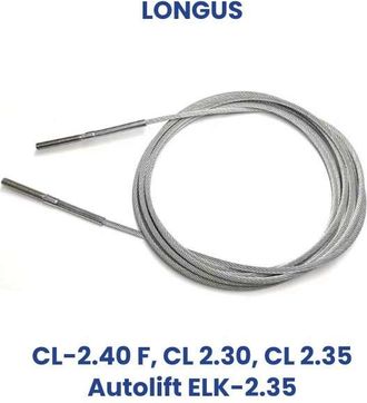 OEM Repuesto Longus: Cable De Polipasto De Acero Cl 2.40 F, Cl 2.30, Cl 2.35, Elk 2.35