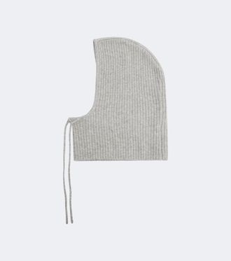 Yves Salomon Ribbed-knit cashmere balaclava
