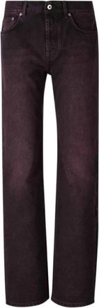 Off-white Straight Jeans - Dames - Regular Fit Jeans - Roze - W27 - Jeans