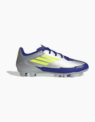 adidas Mens F50 Club Firm Ground Football Boots - Silver Blue - Size: 11.5 46.7