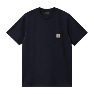 Carhartt Work in Progress S/S Pocket T-Shirt - male - Carhartt Wip - T-Shirts - Blue - 2XL - Tops