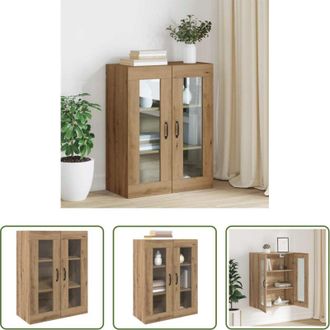 vidaXL vidaXL Stoccaggio da parete - Mobiletto da parete appeso Marrone 69.5 x 34 x 90 cm