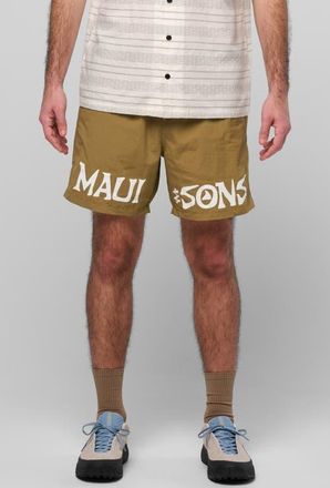 Maui and Sons Stonewave Adventure Drawstring Shorts in Earth at Nordstrom, Size Xx-Large