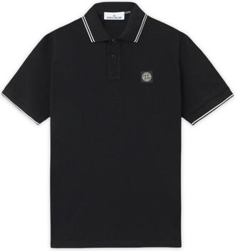 Stone Island S0018 PATCH LOGO POLO Size: XXL, colour: BLACK
