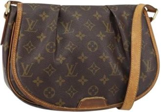 Louis Vuitton Pre-owned Shoulder Bags, female, Brown, Size: ONE SIZE Pre-owned Vintage Canvas Shoulder Bag
