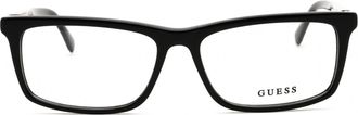 Guess GU50190 Rectangular Acetate Eyeglasses - Black