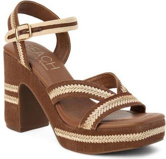 Matisse Footwear Adelaide Ankle Strap Platform Sandal in Chocolate at Nordstrom, Size 11