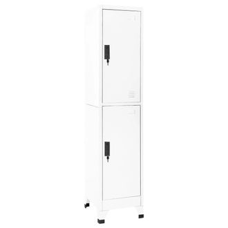 vidaXL Taquilla De Acero Blanco 38x45x180 Cm Vidaxl