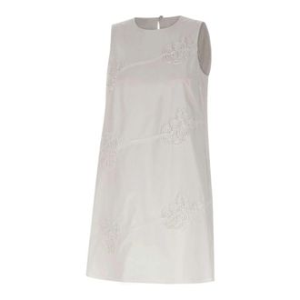 Marella Kleedjes White - Dames - Korte kleedjes - Wit - XL - Katoen - Kleedjes