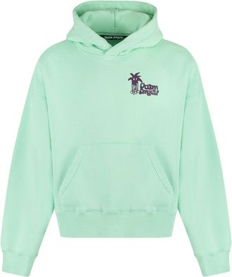 Palm Angels Felpa Douby con stampa - Verde