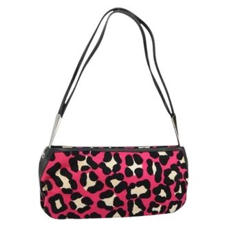 Bottega Veneta Pre-owned Shoulder Bags, female, Multicolor, Size: ONE SIZE Pre-owned Vintage Canvas Shoulder Bag