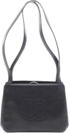Chanel Pre-owned Vintage Schoudertas - Dames - Vintage Schoudertas - Zwart - ONE Size - Leer - Vintage
