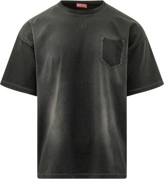Diesel Black Crew Neck T-Shirt