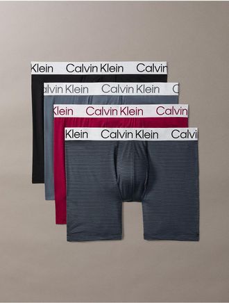 Calvin Klein Mens Chromatic 4-Pack Boxer Brief - Multi - XL