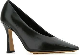 Bottega Veneta Pointed-Toe Spool Heel Pump - Green