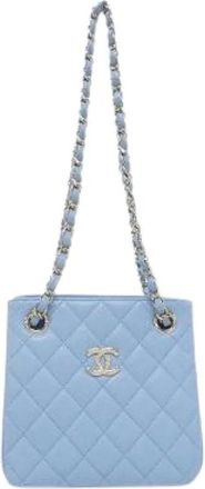 Chanel Borsa a spalla Pre-owned in Caviar Skin - - Pre-owned - Donna - Blu - ONE SIZE
