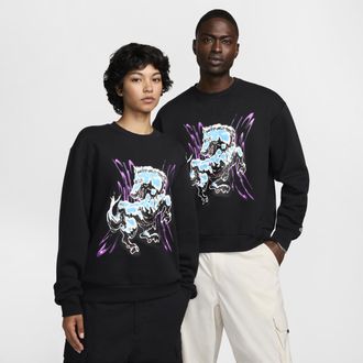 Nike Mens Nike SB Fleece Skate Crew in Black | HQ3035-010