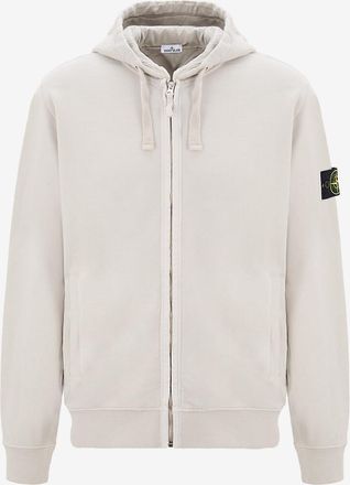 Stone Island Kapuzensweatjacke 6100067 Brushed Organic Cotton