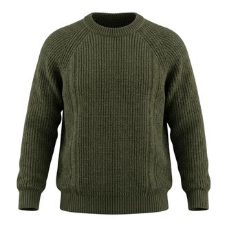 Ten c Pullover in Lana Ashihei - Girocollo Oversize - - Knitwear - Uomo - Verde - XL
