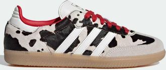 adidas Originals Samba OG sneakers con stampa mucca e lacci rossi-Marrone